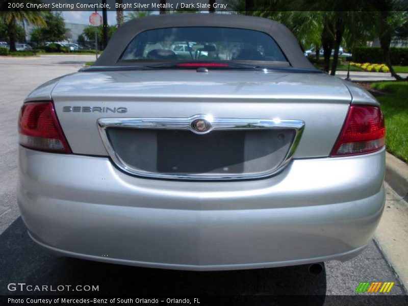 Bright Silver Metallic / Dark Slate Gray 2006 Chrysler Sebring Convertible