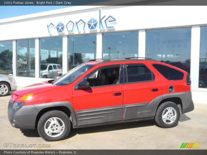 Bright Red / Dark Gray 2001 Pontiac Aztek