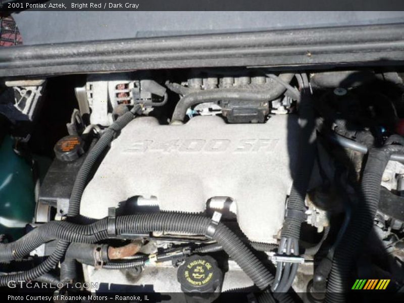Bright Red / Dark Gray 2001 Pontiac Aztek