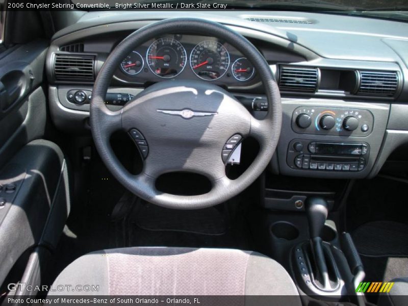 Bright Silver Metallic / Dark Slate Gray 2006 Chrysler Sebring Convertible