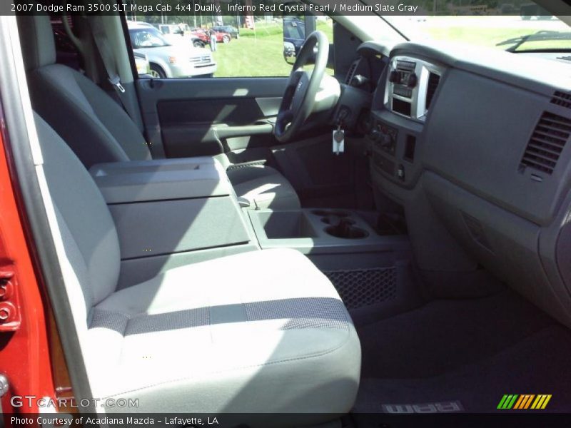 Inferno Red Crystal Pearl / Medium Slate Gray 2007 Dodge Ram 3500 SLT Mega Cab 4x4 Dually