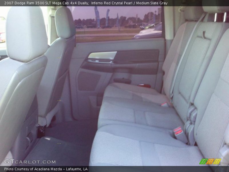 Inferno Red Crystal Pearl / Medium Slate Gray 2007 Dodge Ram 3500 SLT Mega Cab 4x4 Dually