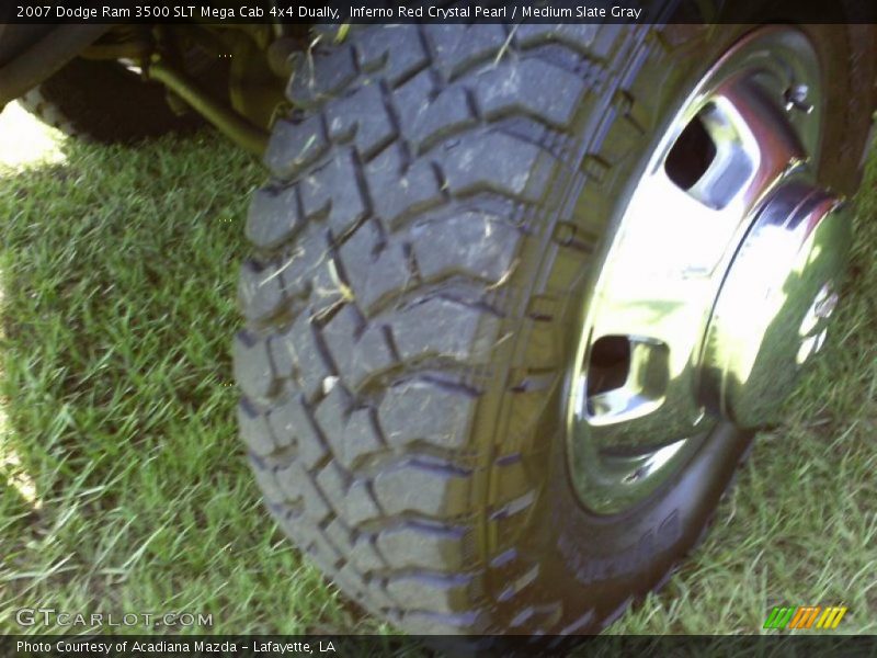 Inferno Red Crystal Pearl / Medium Slate Gray 2007 Dodge Ram 3500 SLT Mega Cab 4x4 Dually