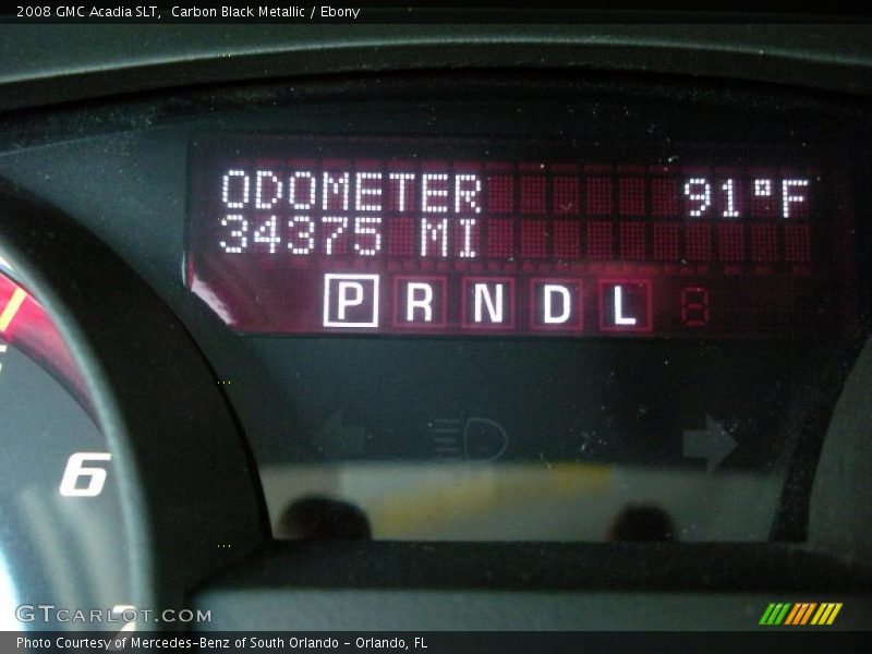 Carbon Black Metallic / Ebony 2008 GMC Acadia SLT