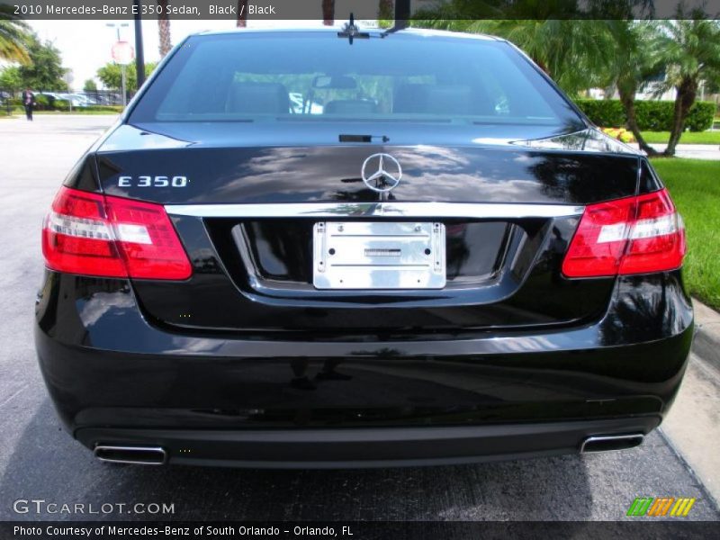 Black / Black 2010 Mercedes-Benz E 350 Sedan