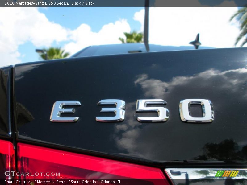 Black / Black 2010 Mercedes-Benz E 350 Sedan