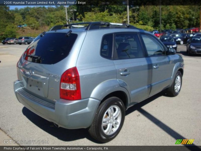 Alpine Frost / Beige 2006 Hyundai Tucson Limited 4x4