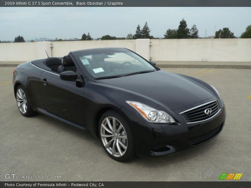 Black Obsidian / Graphite 2009 Infiniti G 37 S Sport Convertible