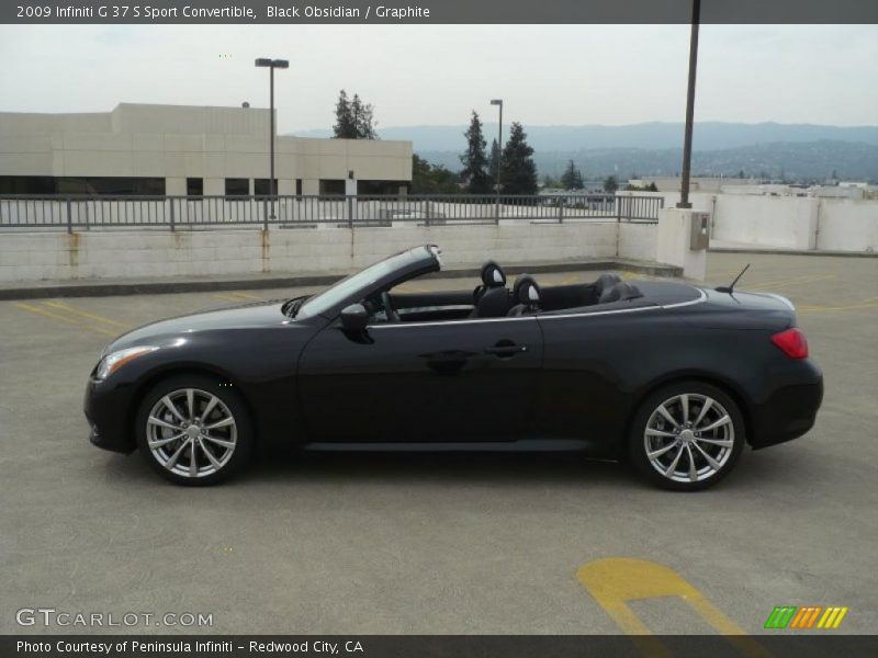 Black Obsidian / Graphite 2009 Infiniti G 37 S Sport Convertible