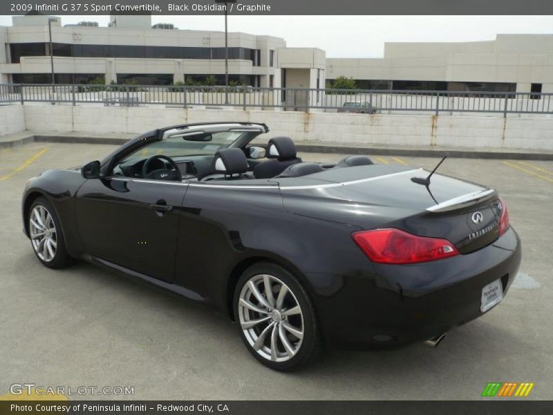 Black Obsidian / Graphite 2009 Infiniti G 37 S Sport Convertible