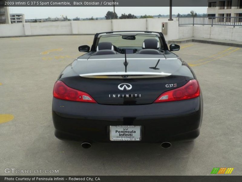 Black Obsidian / Graphite 2009 Infiniti G 37 S Sport Convertible