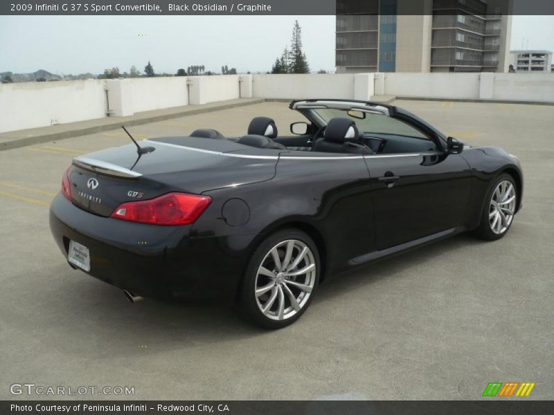 Black Obsidian / Graphite 2009 Infiniti G 37 S Sport Convertible