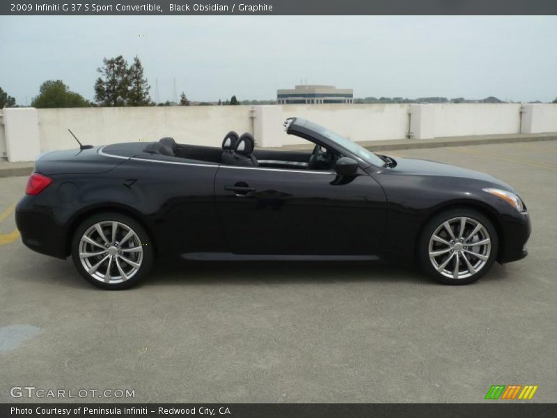 Black Obsidian / Graphite 2009 Infiniti G 37 S Sport Convertible