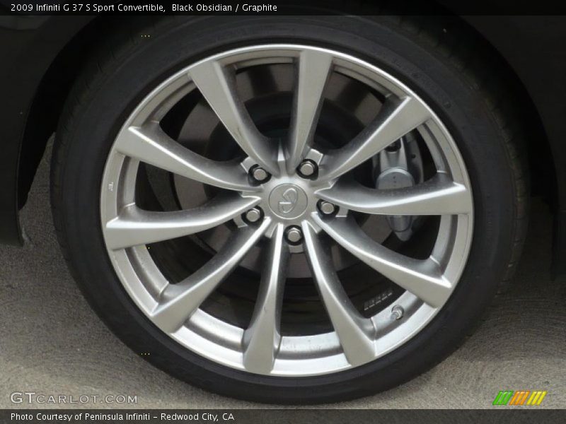 Black Obsidian / Graphite 2009 Infiniti G 37 S Sport Convertible
