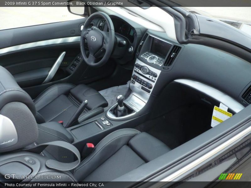 Black Obsidian / Graphite 2009 Infiniti G 37 S Sport Convertible