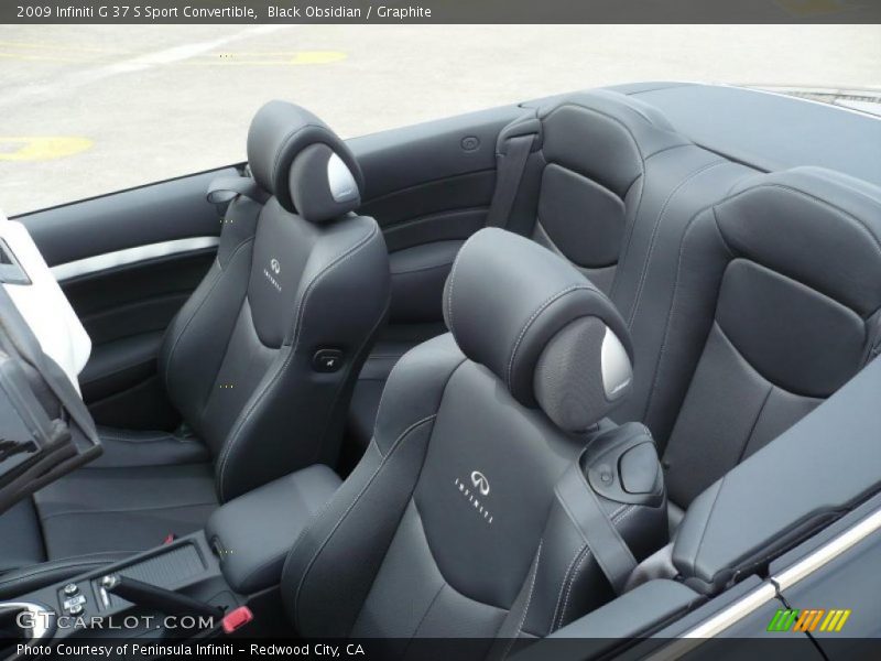 Black Obsidian / Graphite 2009 Infiniti G 37 S Sport Convertible