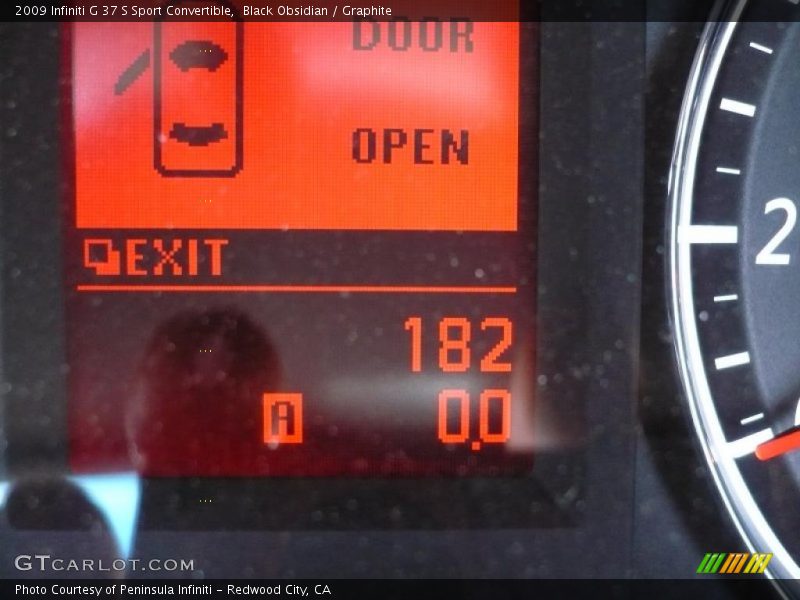 Black Obsidian / Graphite 2009 Infiniti G 37 S Sport Convertible