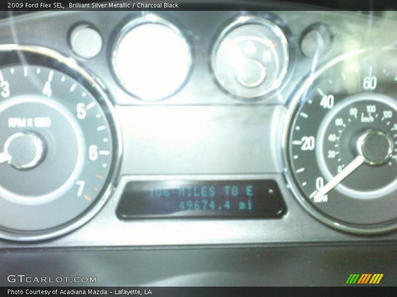 Brilliant Silver Metallic / Charcoal Black 2009 Ford Flex SEL