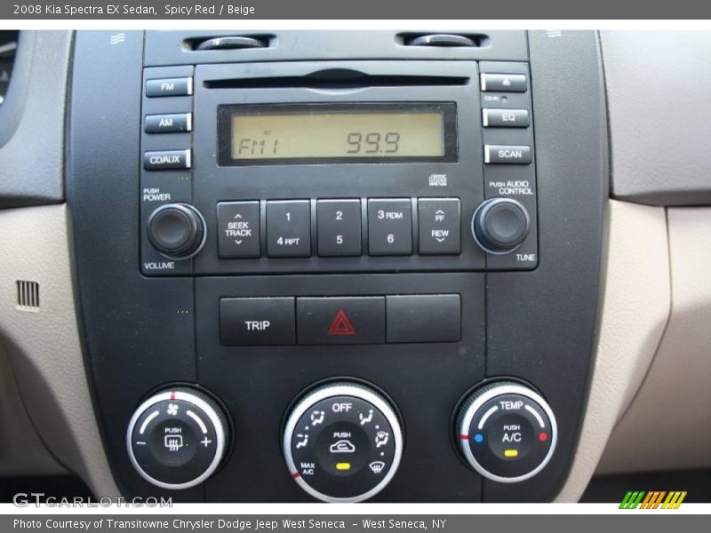 Spicy Red / Beige 2008 Kia Spectra EX Sedan