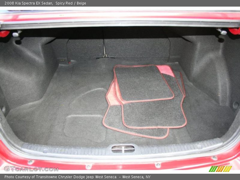 Spicy Red / Beige 2008 Kia Spectra EX Sedan