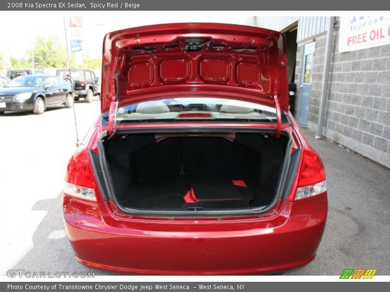 Spicy Red / Beige 2008 Kia Spectra EX Sedan