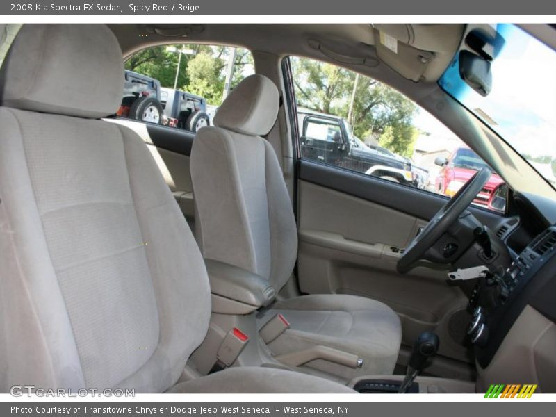 Spicy Red / Beige 2008 Kia Spectra EX Sedan