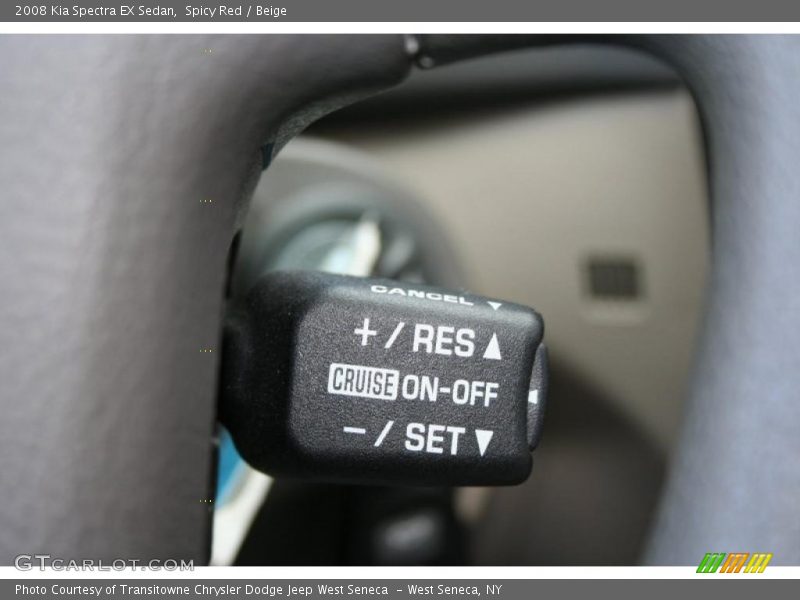 Spicy Red / Beige 2008 Kia Spectra EX Sedan