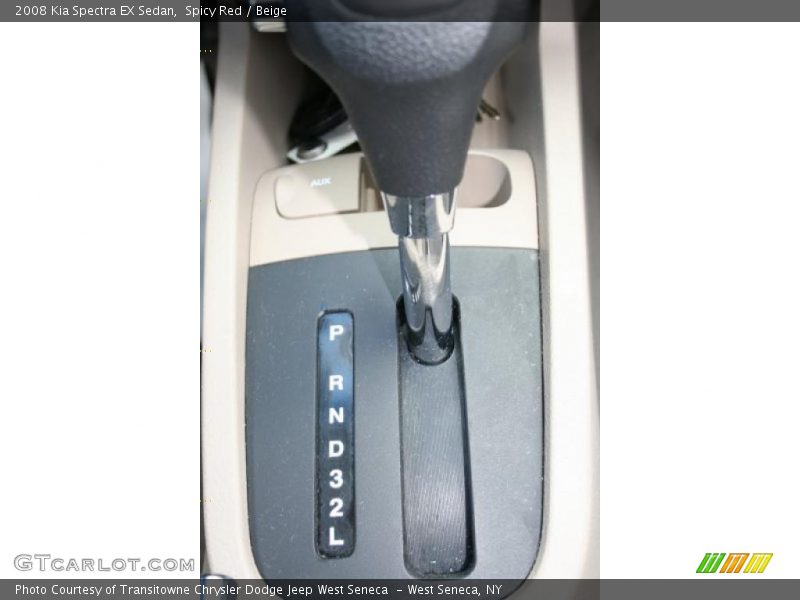 Spicy Red / Beige 2008 Kia Spectra EX Sedan
