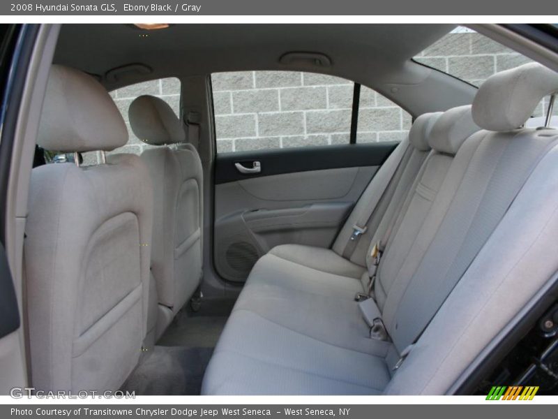 Ebony Black / Gray 2008 Hyundai Sonata GLS