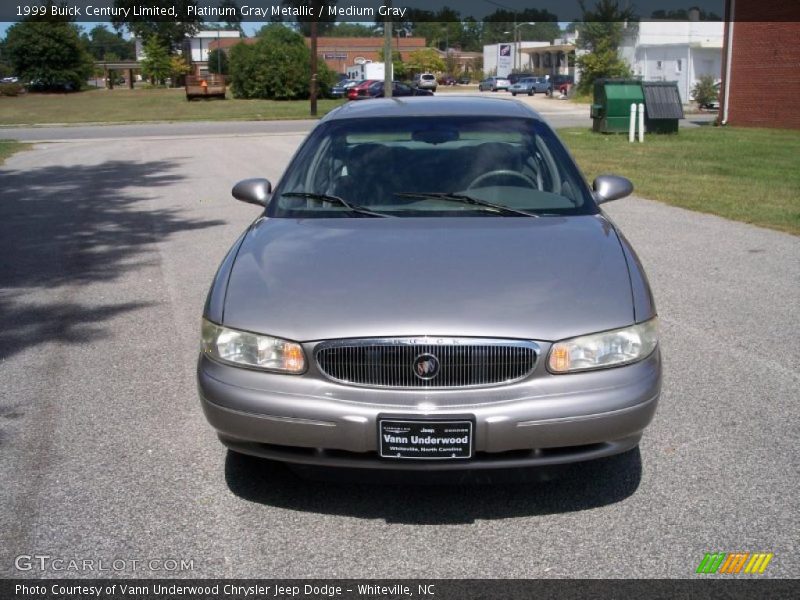 Platinum Gray Metallic / Medium Gray 1999 Buick Century Limited