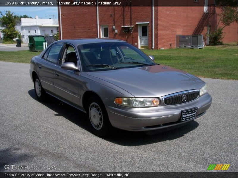Platinum Gray Metallic / Medium Gray 1999 Buick Century Limited