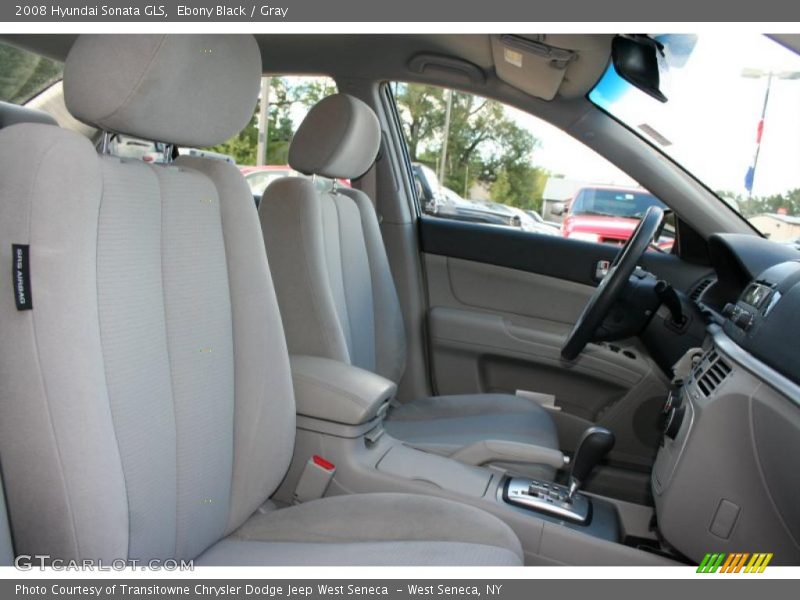 Ebony Black / Gray 2008 Hyundai Sonata GLS
