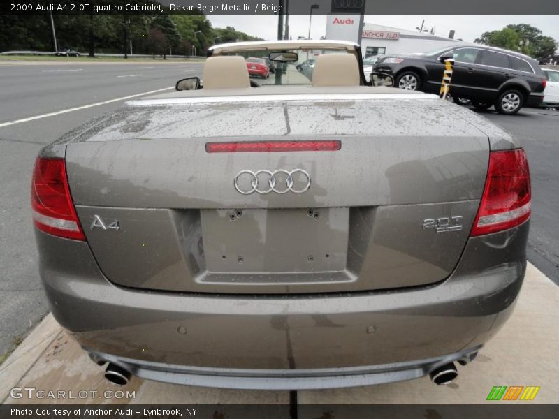 Dakar Beige Metallic / Beige 2009 Audi A4 2.0T quattro Cabriolet