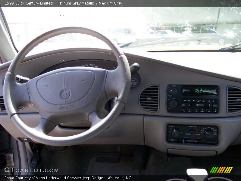 Platinum Gray Metallic / Medium Gray 1999 Buick Century Limited