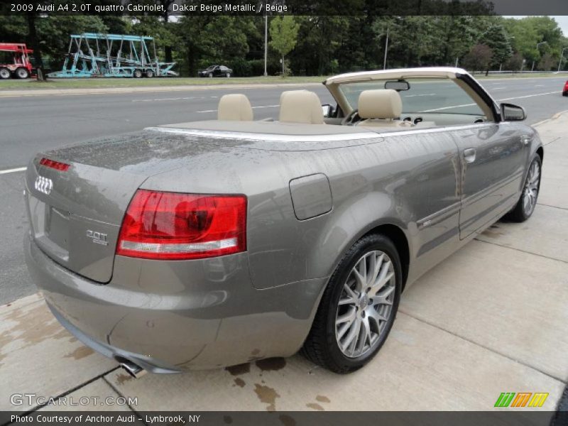 Dakar Beige Metallic / Beige 2009 Audi A4 2.0T quattro Cabriolet