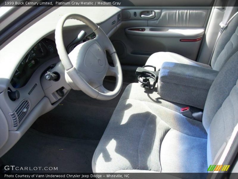 Platinum Gray Metallic / Medium Gray 1999 Buick Century Limited