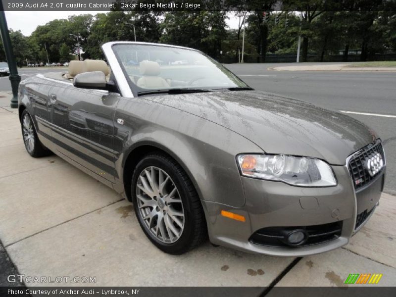 Dakar Beige Metallic / Beige 2009 Audi A4 2.0T quattro Cabriolet