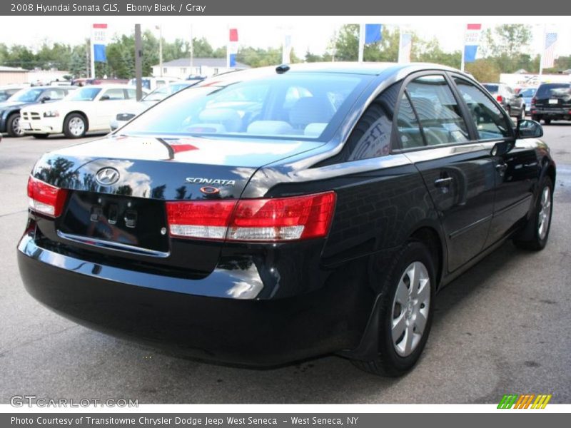 Ebony Black / Gray 2008 Hyundai Sonata GLS
