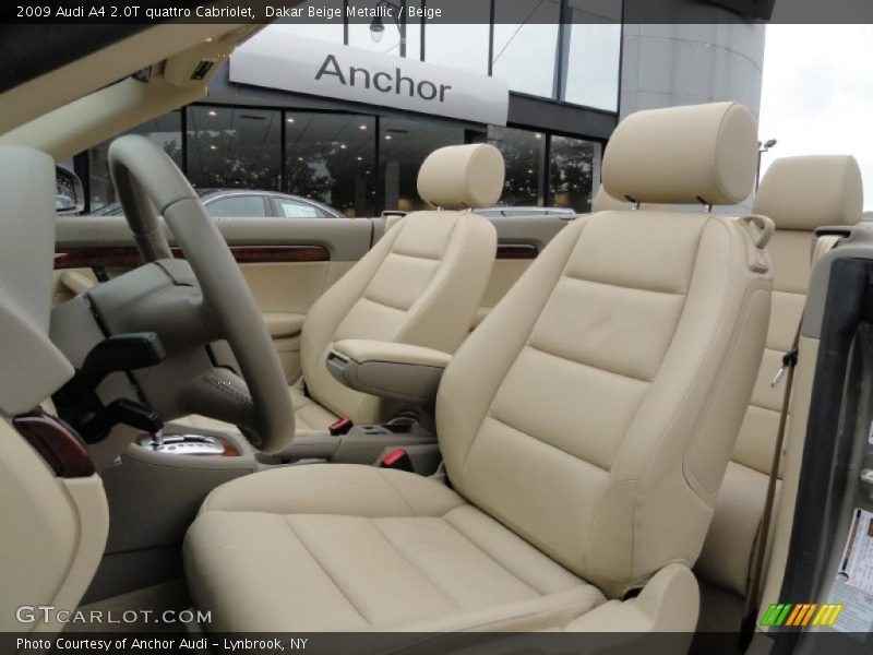 Dakar Beige Metallic / Beige 2009 Audi A4 2.0T quattro Cabriolet