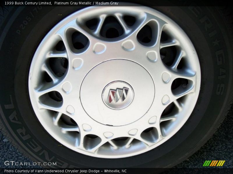 Platinum Gray Metallic / Medium Gray 1999 Buick Century Limited