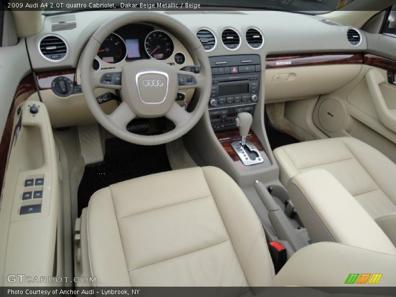 Dakar Beige Metallic / Beige 2009 Audi A4 2.0T quattro Cabriolet