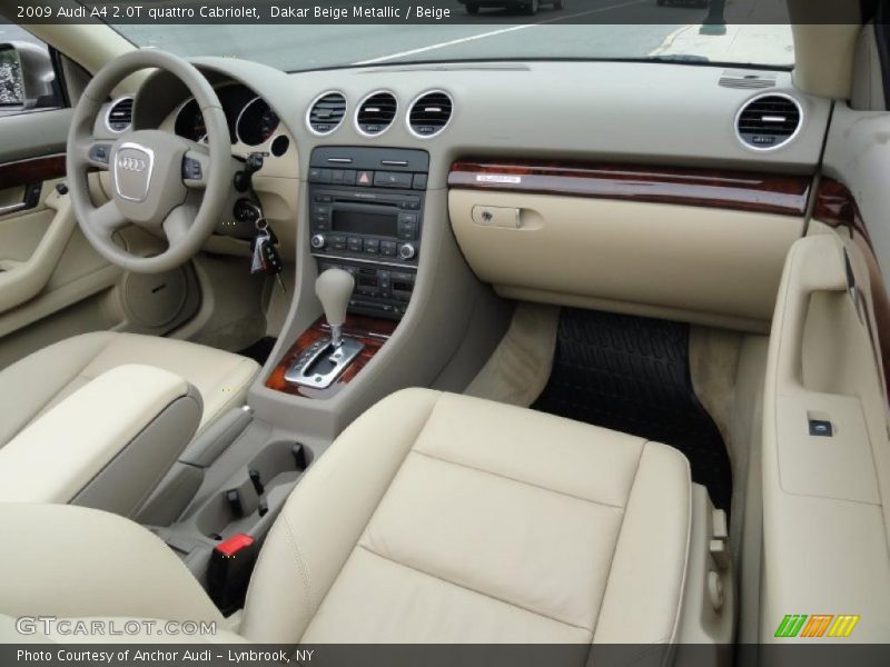 Dakar Beige Metallic / Beige 2009 Audi A4 2.0T quattro Cabriolet