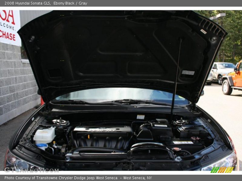 Ebony Black / Gray 2008 Hyundai Sonata GLS