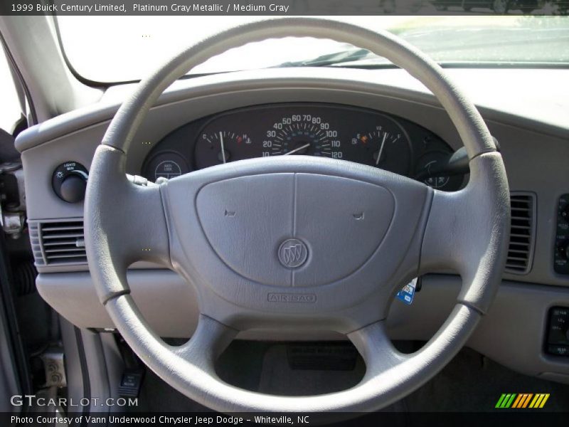 Platinum Gray Metallic / Medium Gray 1999 Buick Century Limited