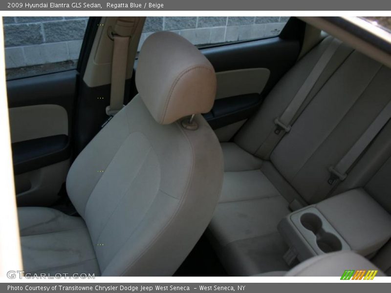 Regatta Blue / Beige 2009 Hyundai Elantra GLS Sedan