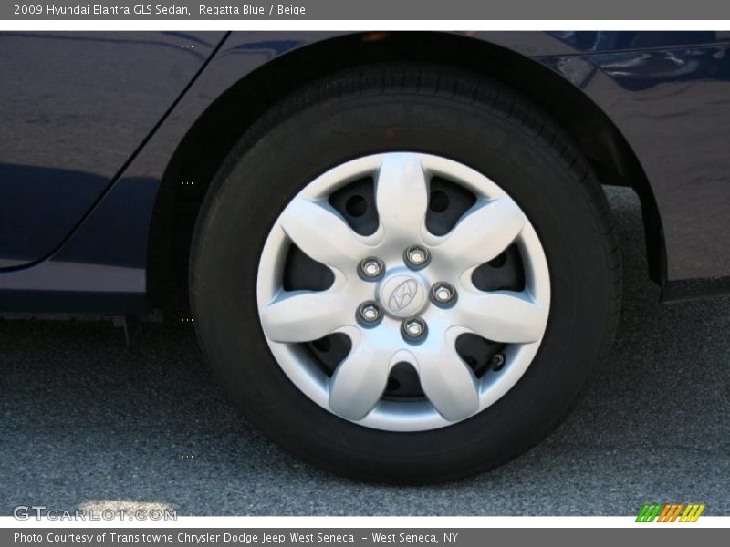 Regatta Blue / Beige 2009 Hyundai Elantra GLS Sedan