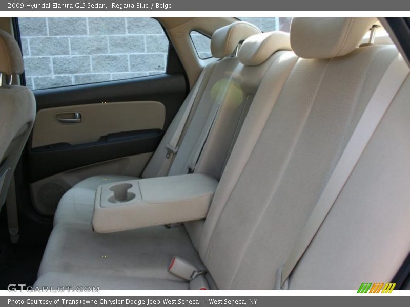 Regatta Blue / Beige 2009 Hyundai Elantra GLS Sedan