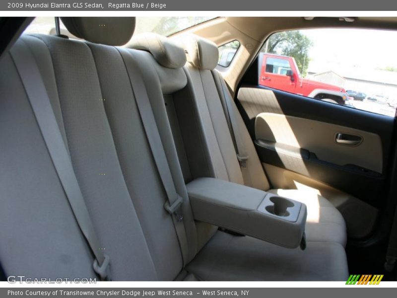 Regatta Blue / Beige 2009 Hyundai Elantra GLS Sedan