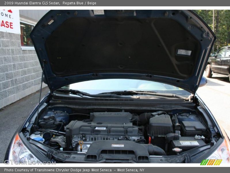 Regatta Blue / Beige 2009 Hyundai Elantra GLS Sedan