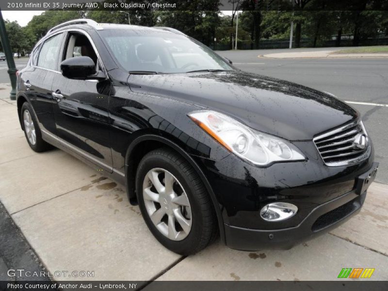 Black Obsidian / Chestnut 2010 Infiniti EX 35 Journey AWD